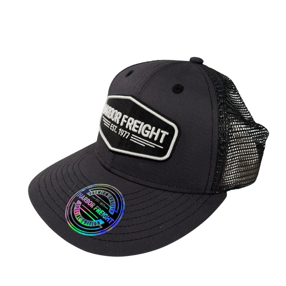 Harbor Freight Special Edition Black Mesh Trucker Snapback Hat